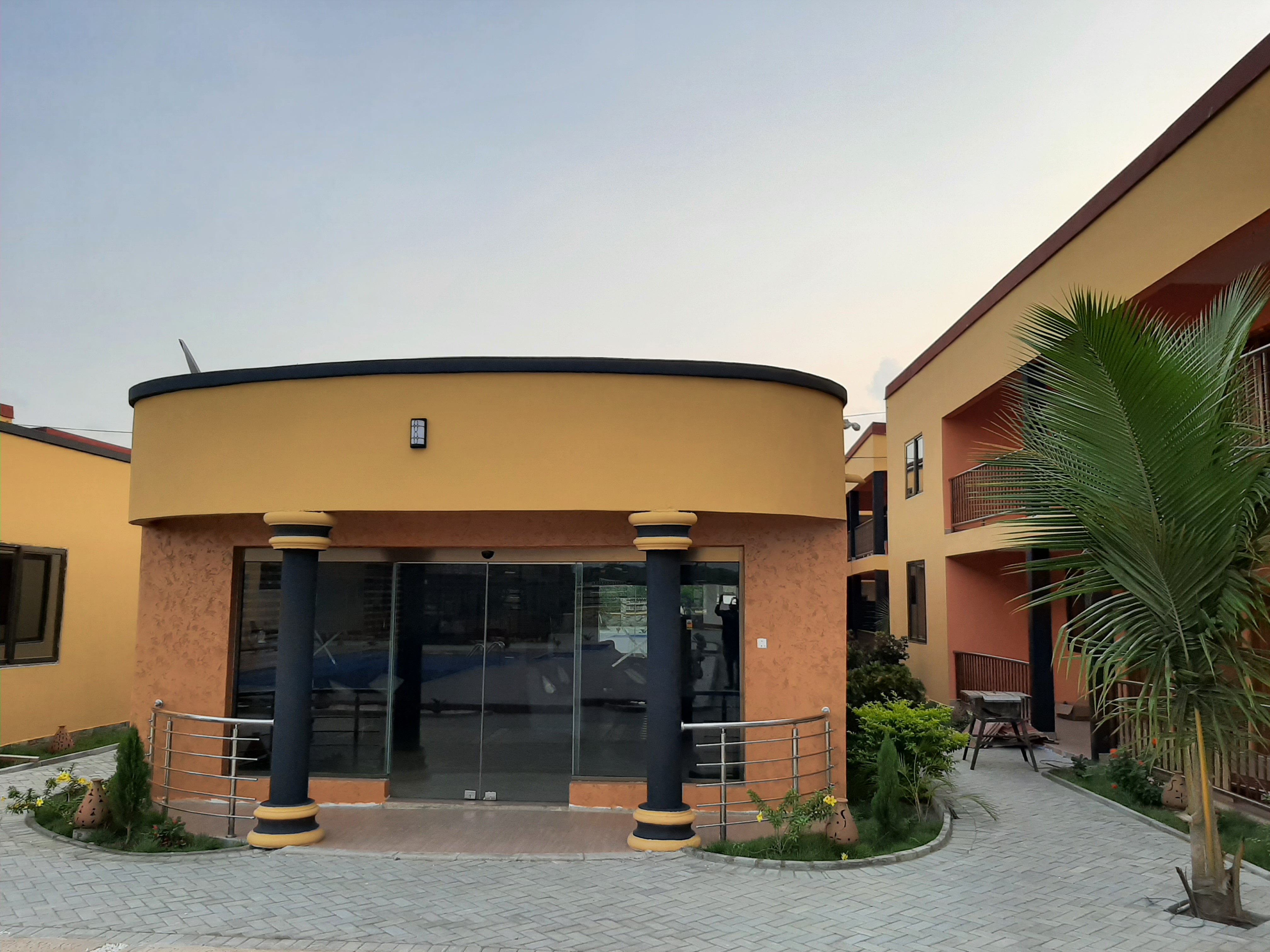 Restaurant or event wing exterior